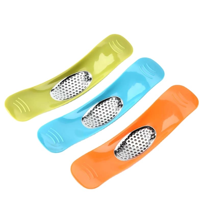 Unique Professional garlic press peeler Kitchen accessories tool baby food makers ginger press and slicer garlic plate grater