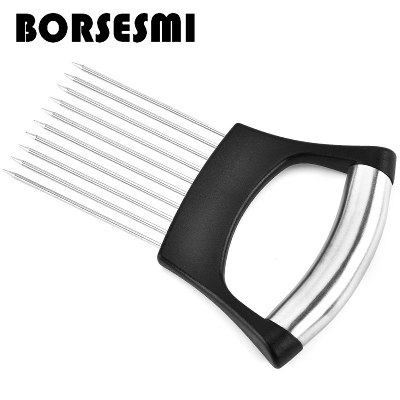 Factory Customized Metal Meat Tenderizer tool Kitchen accessories tool meat needle Latest Stainless steel onion holder slicer