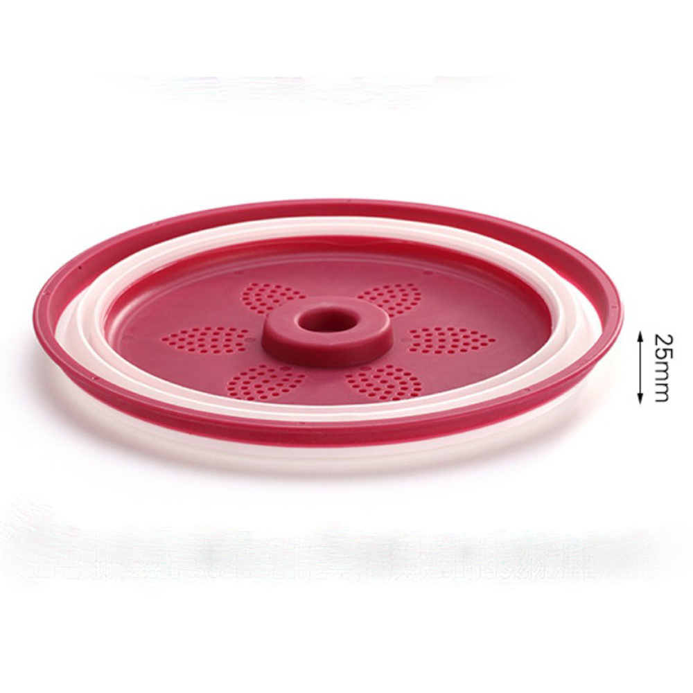 Japanese dome food cover plate collapsible microwave plate cover