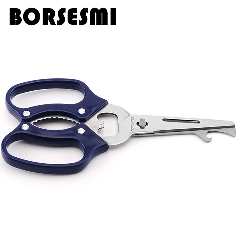 Unique kitchen gadgets stainless steel japanese household scissors metal poultry fishing scissors