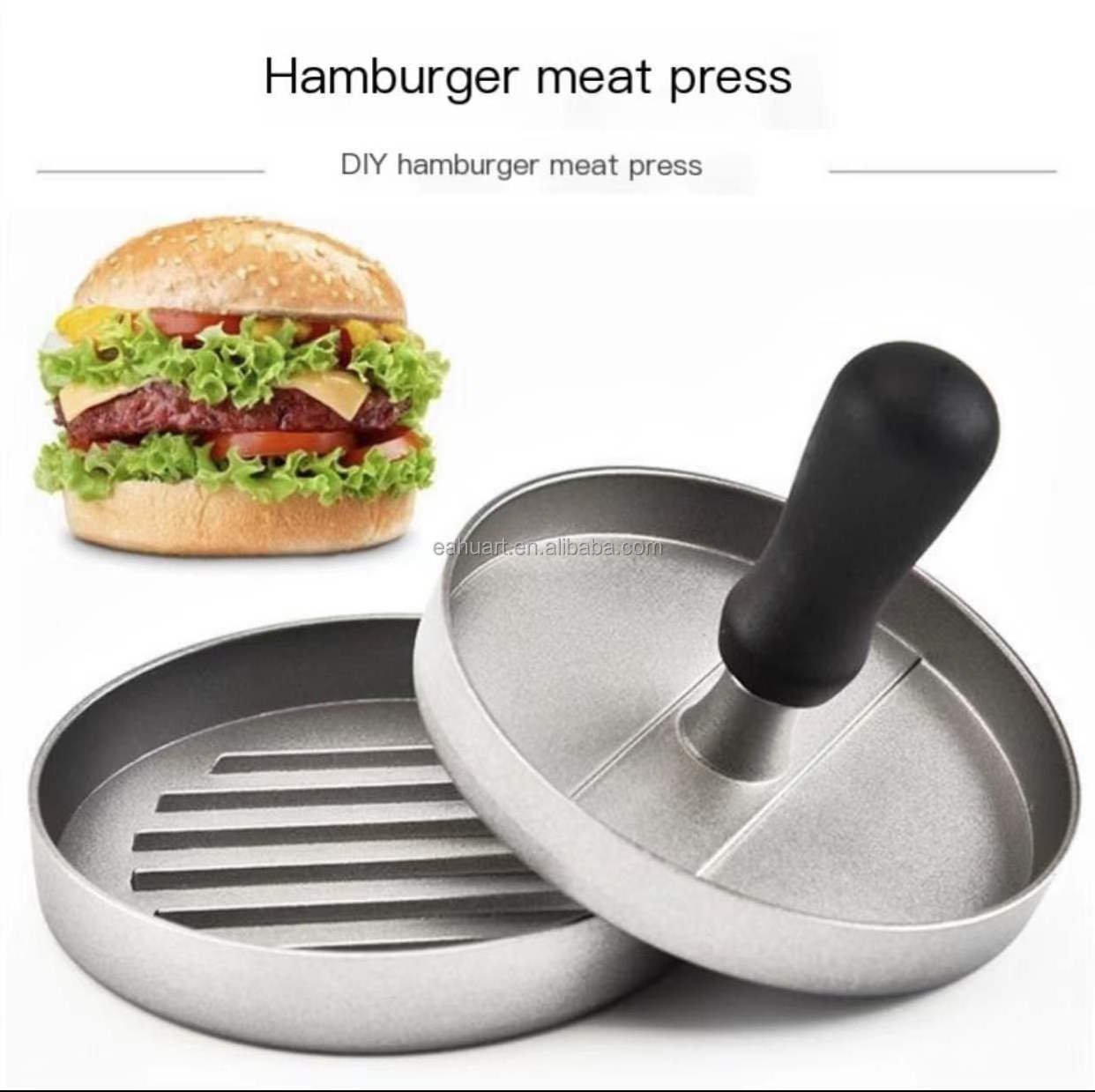 factory custom Hand-operated hamburger Patty machine manual  Aluminum Alloy hamburger press