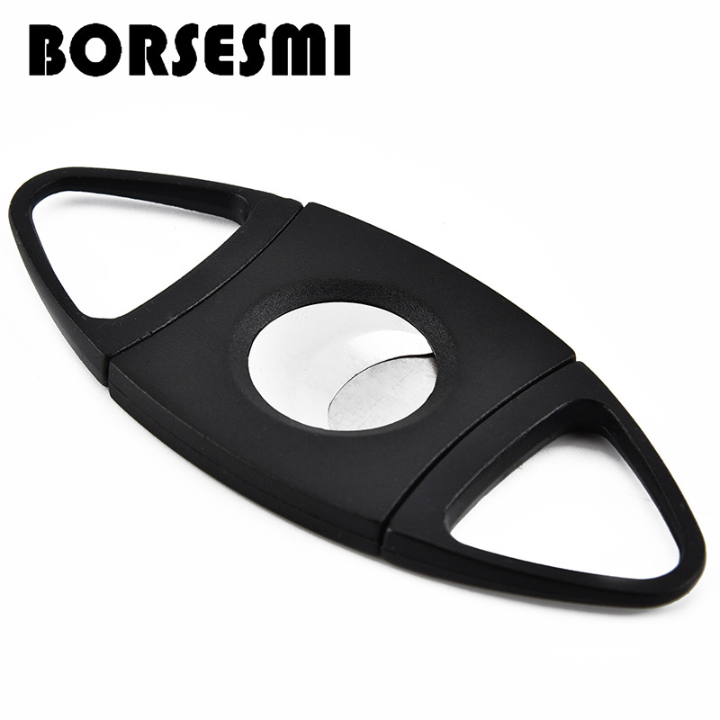 New creative Plastic cigar scissors travel cigar cutter Cigarette Accessories Cigar Knife Gadgets Zigarre Cutter Knife