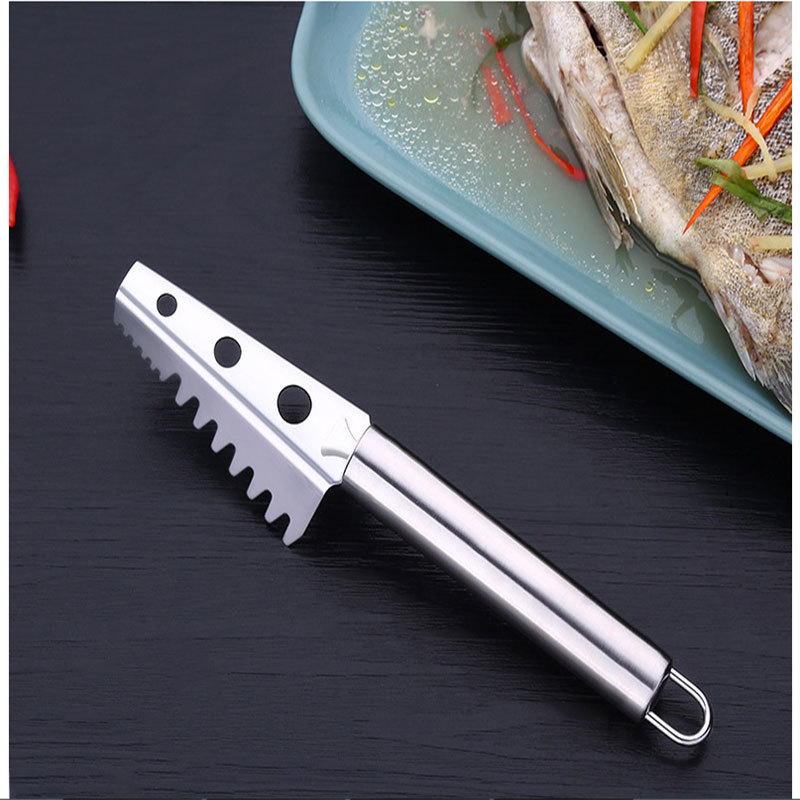 Professional Stainless steel Fish Skin peeler Fast Remove Kitchen Seafood Tool set Fish scale Scraper