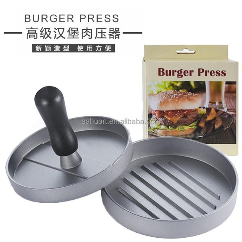 factory custom Hand-operated hamburger Patty machine manual  Aluminum Alloy hamburger press