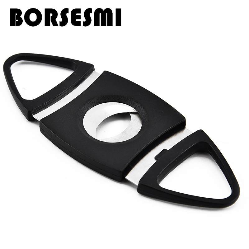 New creative Plastic cigar scissors travel cigar cutter Cigarette Accessories Cigar Knife Gadgets Zigarre Cutter Knife