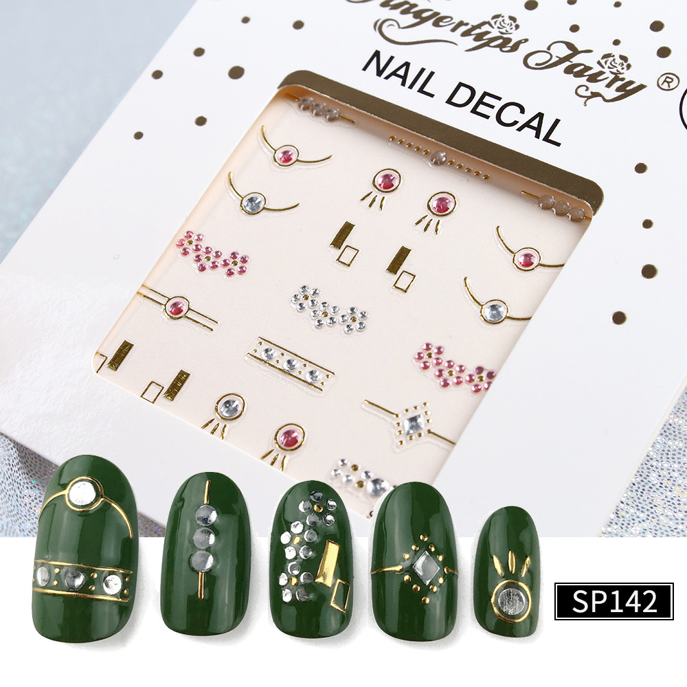 High quality water transfer 3d nail sticker flower pattern nail decal for hands