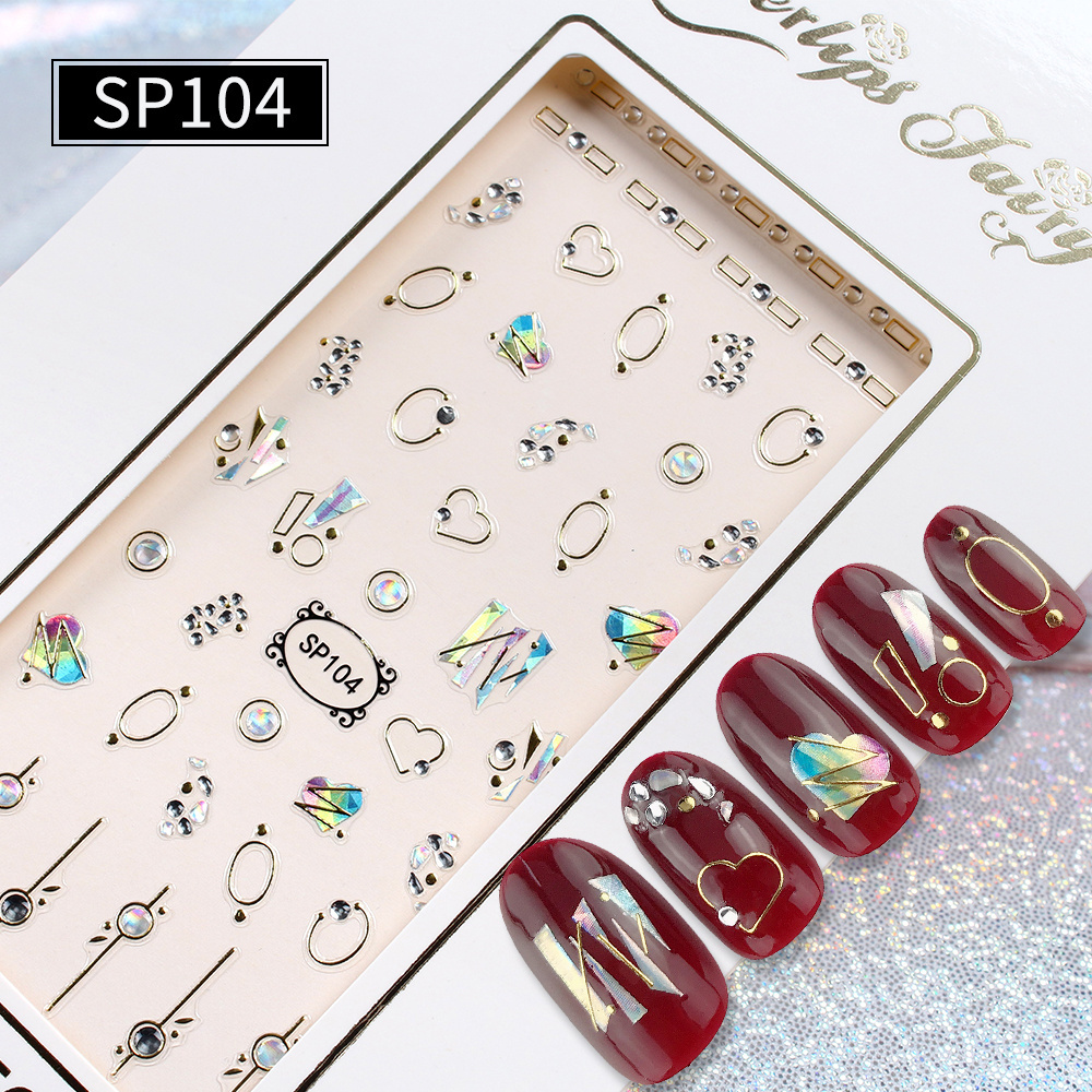 new Nails Art Stickers 3d Manicure Water Decals Transparent Flower Nail Decals nail stickers