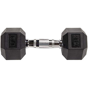 Eako sports rubber coated steel weights in lbs hexagon hex dumbbells sets 40kg