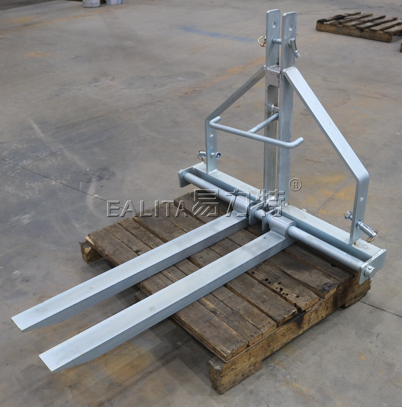 Tractor Attachment 3 Point Pallet Forks with Adjustable Fork Legs T-3PF-1000