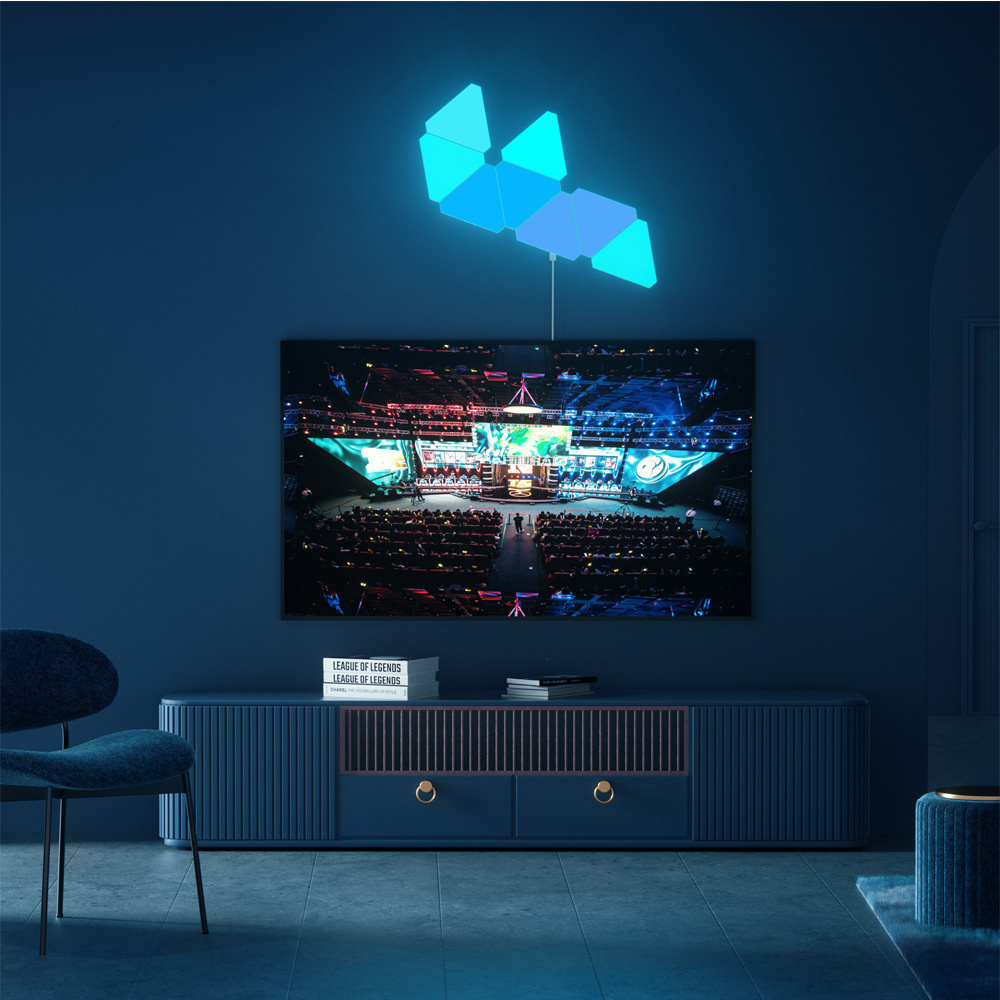 Panels for Wall and Gaming Magic Triangle intelligence quantum LED Light