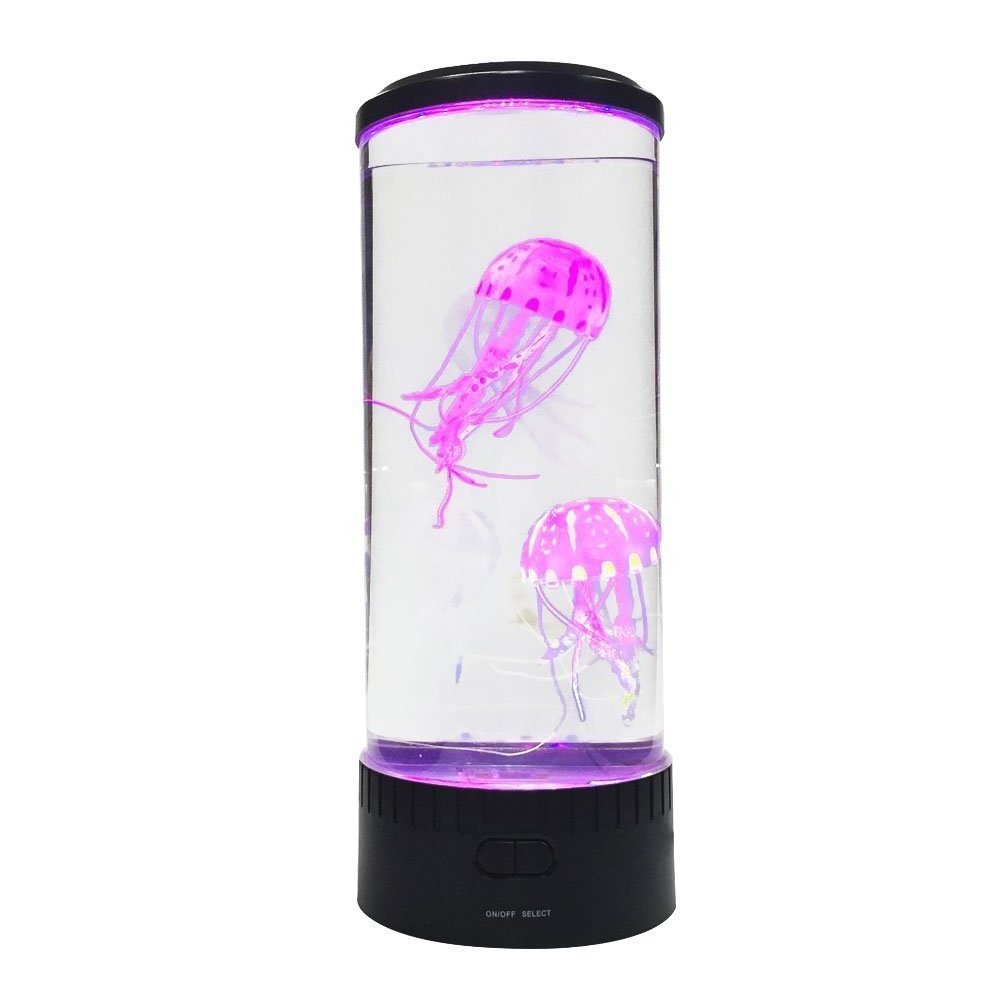 New design hot selling led aquarium night light mood jellyfish lamp