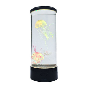 New design hot selling led aquarium night light mood jellyfish lamp