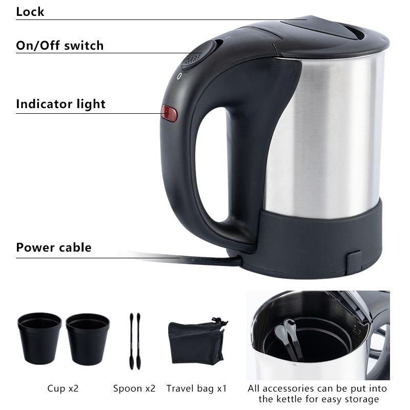 Factory Wholesale Cheap 0.5l Large Capacity Stainless Steel Electric Kettle