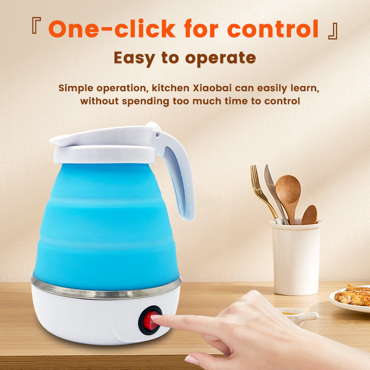 Folding Foldable Portable Collapsible Silicone Car Electric Kettle For Travel Travellers