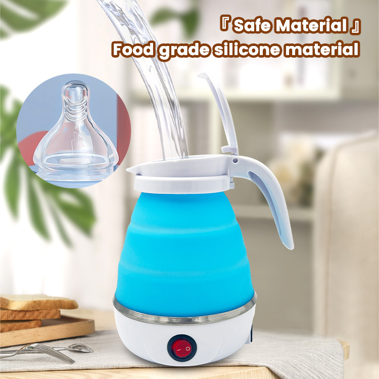 Folding Foldable Portable Collapsible Silicone Car Electric Kettle For Travel Travellers