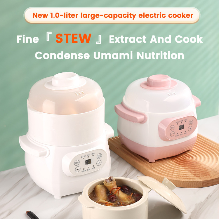 Mini Electric Stew Pot Round Manual Slow Cooker Electric Stew Slow Cooker For Kitchen