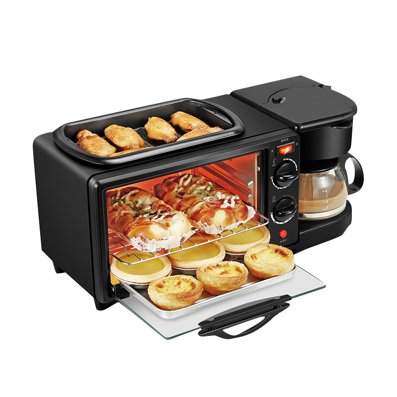 Home Use Multifunctional 3 In 1 Breakfast Makers Electric Coffee Toaster Braekfast Making Machine