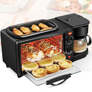 2021 New Brand Breakfast Sandwich Maker With Drip Coffee Automatic Multifunction Breakfast Maker 3 In 1