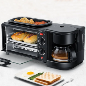 Home Appliances Multifunction 3 in1 Electric Toaster Coffee Breakfast Maker Machine