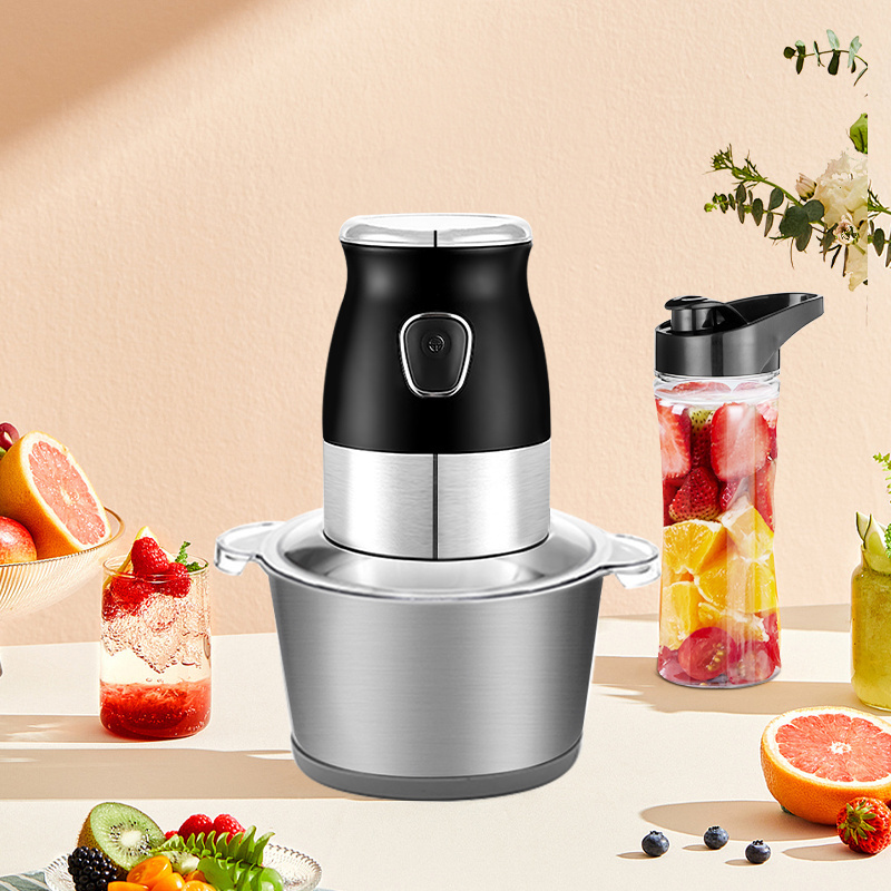 3 in 1 Multifunction Food Processor Mixer/Juicer/Grinding/Slicer Electric Meat Grinder Blenders