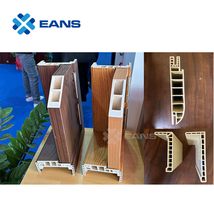 Plastic Wood PVC Fluted Panel Window Door Profiles Extrusion Line / WPC Door Making Machine