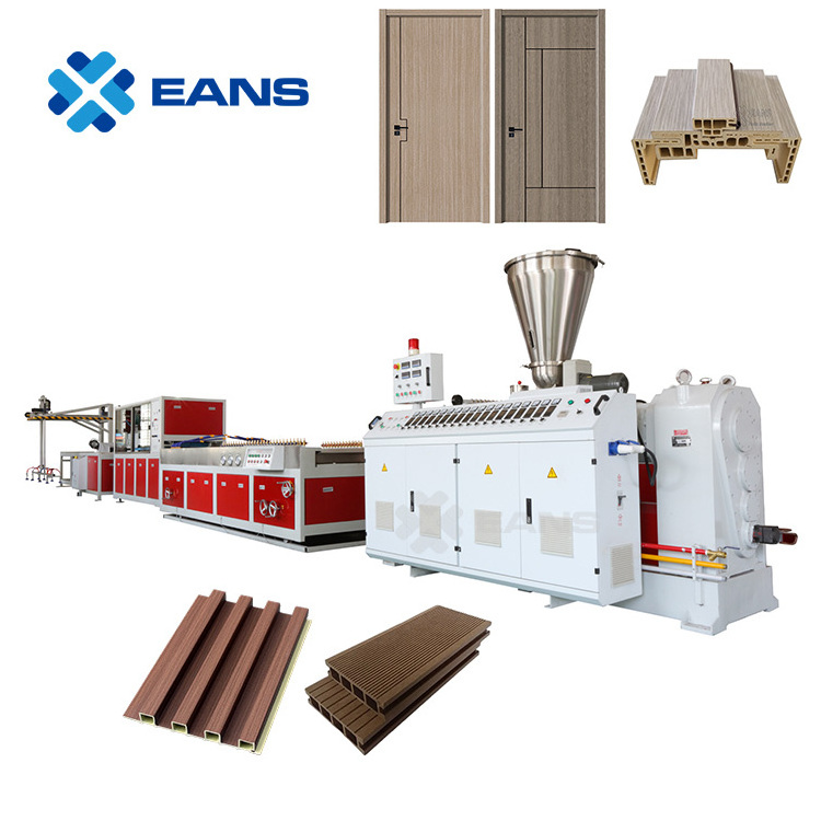 UPVC PVC Window Profiles Extrusion Line WPC Door Frames Making Machine