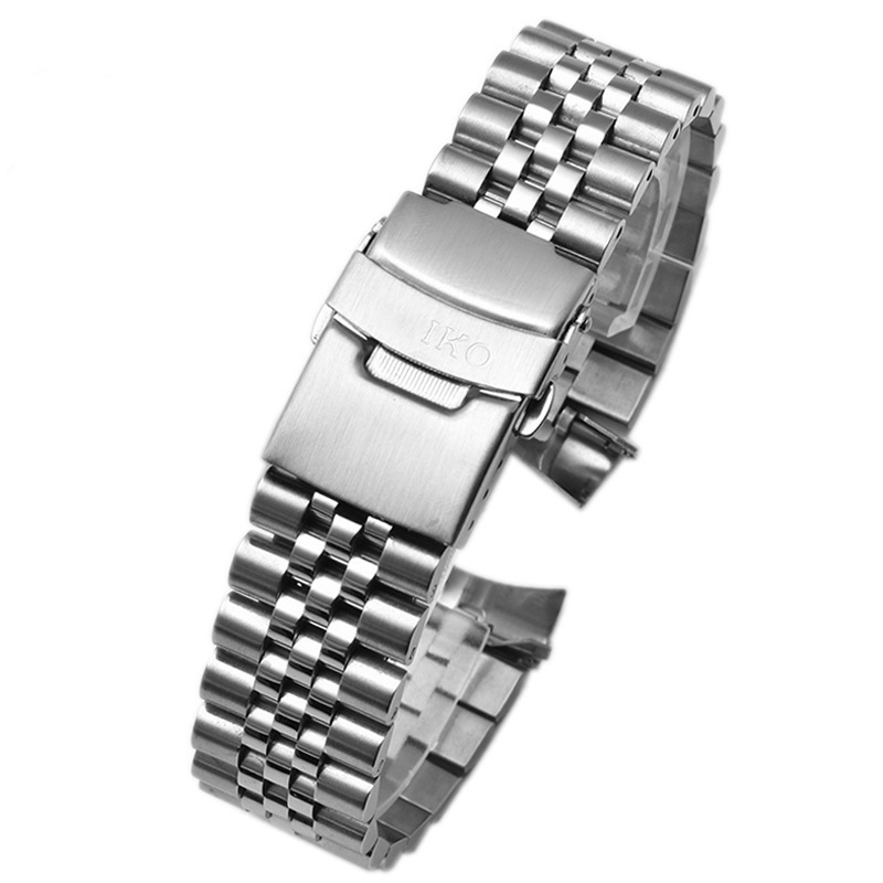 Stainless Steel Bracelets strap 20mm/22mm/Watch Bands for SKX007 009  Deployment Buckle Brushed/Polished Strap for Men Women