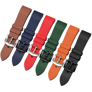 FKM  Fluorine Rubber Watch Strap 20mm 22mm 24mm Bracelet Quick Release  19MM 21MM 23MM  Watchband