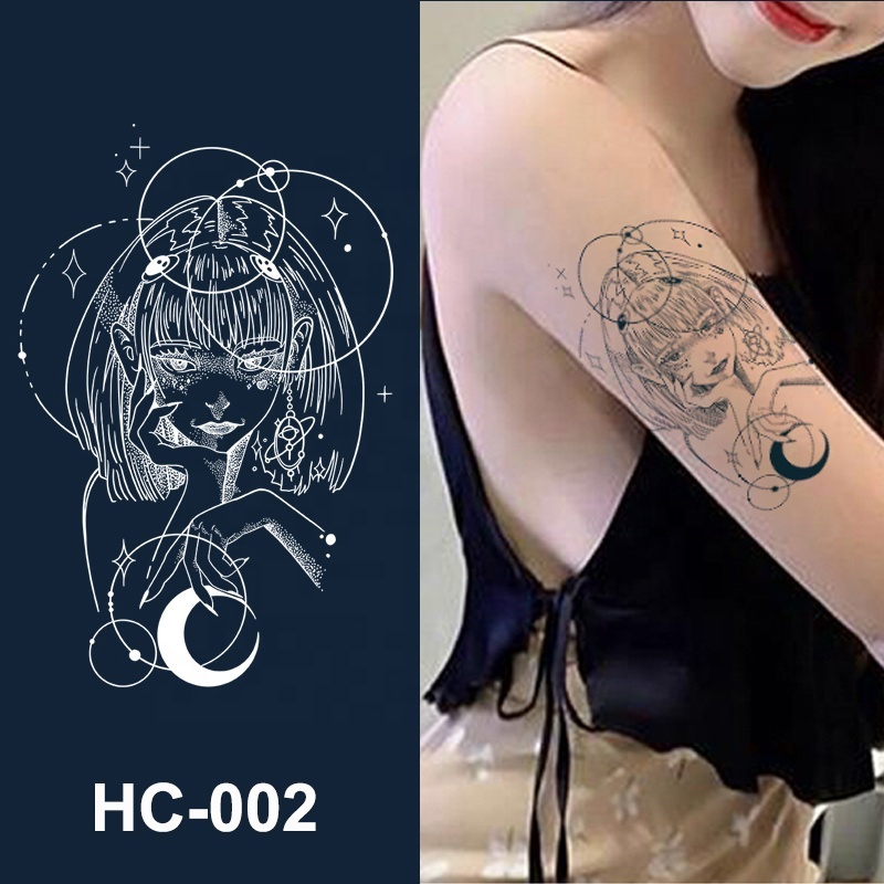 Hot Sale Tattoo Supplies Wholesale Waterproof Fashion Style Disposable Henna Temporary Tattoo Sticker Tattoo Stencil For Body Sl