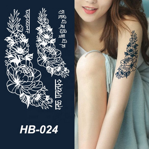 Hot Sale Tattoo Supplies Wholesale Waterproof Fashion Style Disposable Henna Temporary Tattoo Sticker Tattoo Stencil For Body Sl