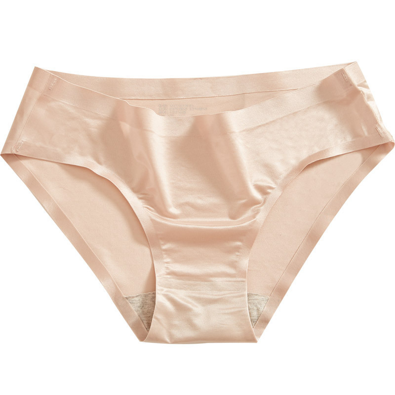 Nude Full Satin Sexy Smooth Seamless Underwear Panty for Women