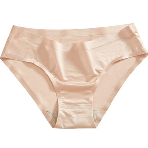 Nude Full Satin Sexy Smooth Seamless Underwear Panty for Women