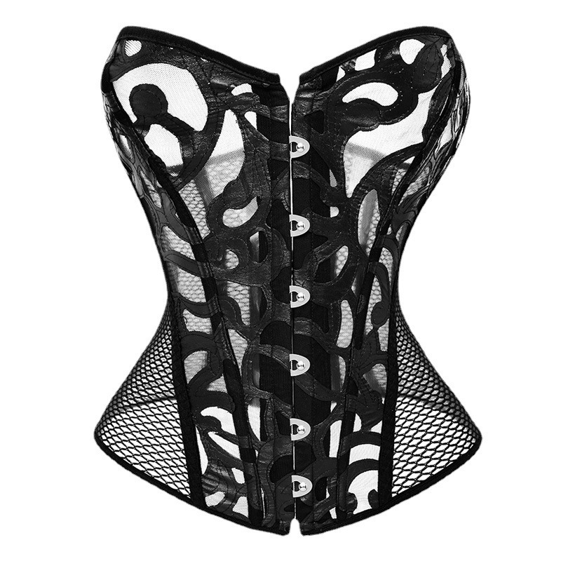 Corset Top Sexy Super Body Slimming Shaper Mesh Waist Trainer