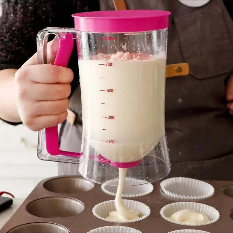 Early Riser 900 ml batter flour paste dispenser for cupcake biscuit cake muffin measuring cup dispenser