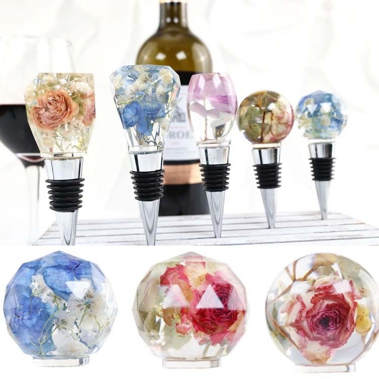 Early Riser DIY Crystal Epoxy Resin Wine Stopper Silicone Mold Geometry Gemstone Mirror Mouldings