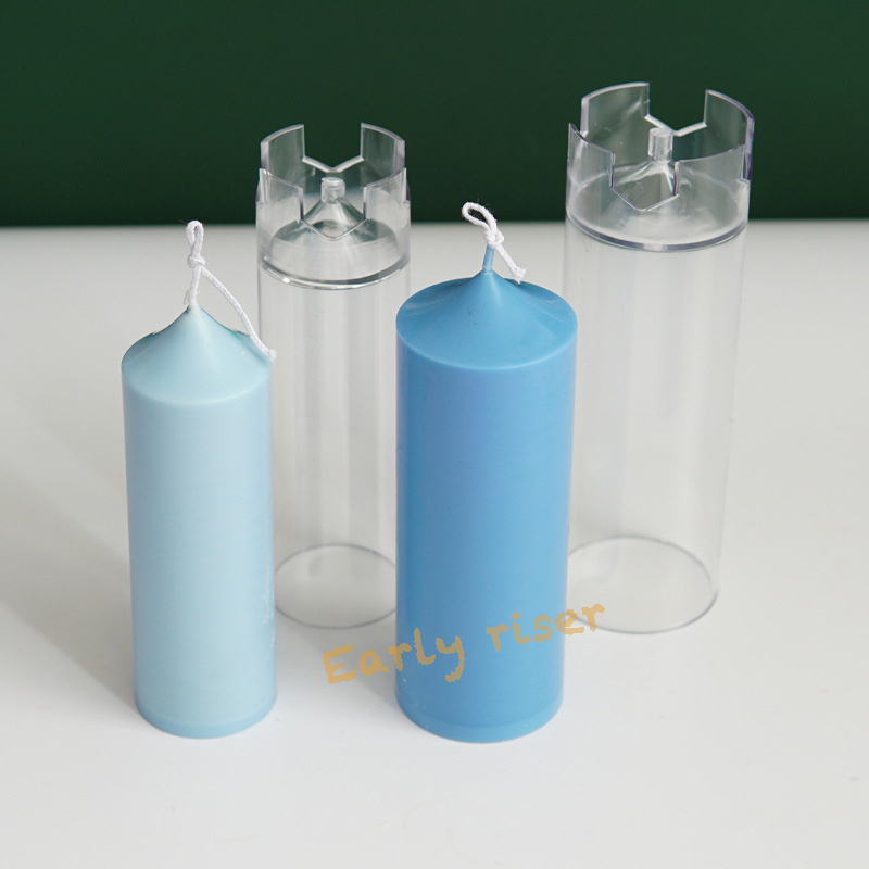 Early Riser New Design Church Roof Acrylic Candle Mold Aromatherapy Plastic Classic Dinner Candle Mould For DIY Candle Making