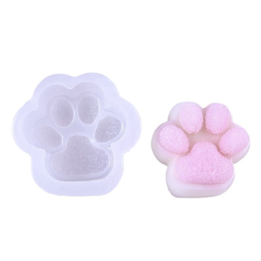 Early Riser Flash diamond cat claw fondant simulation silicone mold baking jelly pudding diy car decoration handmade soap mold