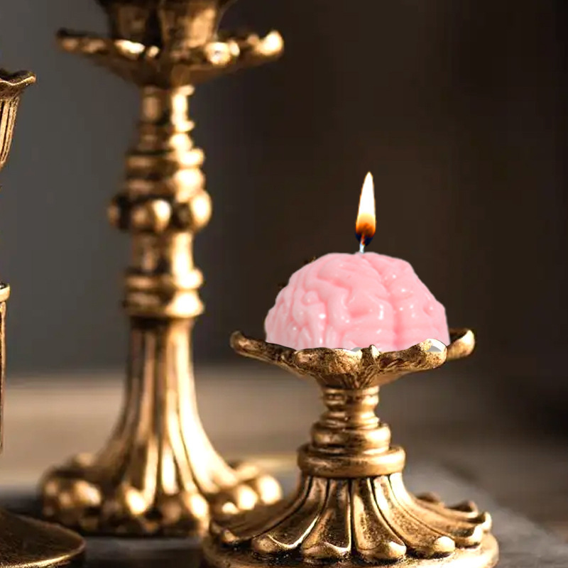 Early Riser Brain shape sample scented candles silicone mold plaster soap candle mold cake tools home decor mouldings