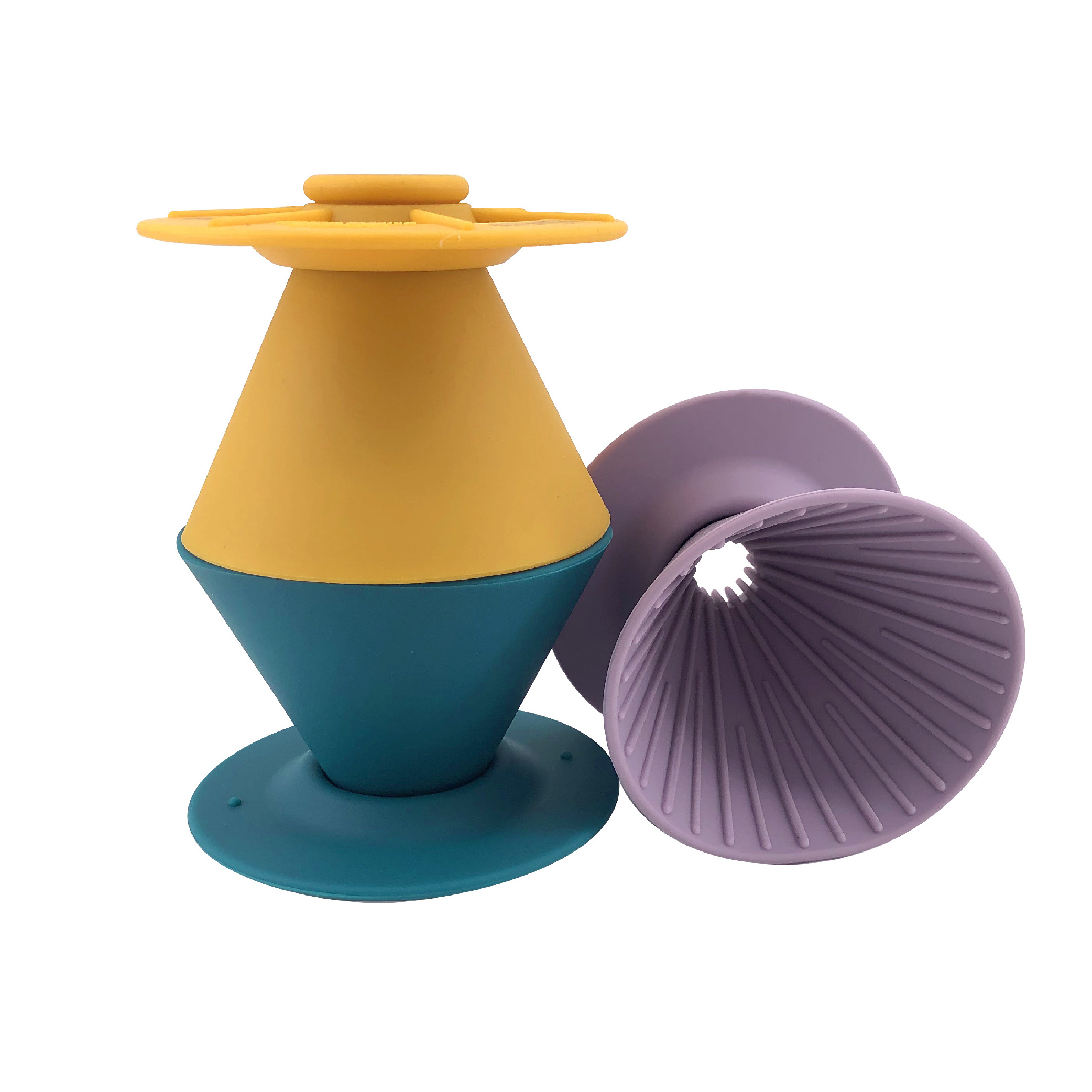 Kitchenware High Quality Colorful Silicone Cone Shape Pour Over Coffee Dripper