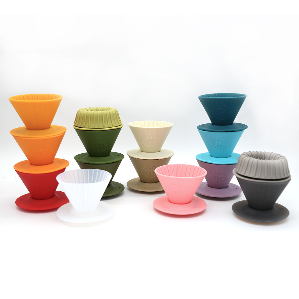 V01 V02 Promotional Gift Cone Shape Large Single Hole Plastic Barista Coffee Dripper coffee filter cup