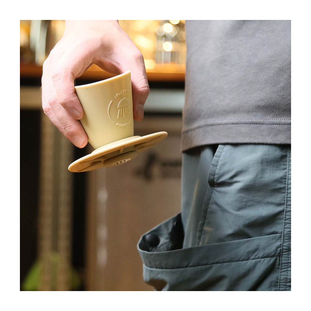 Easy carrying Silicone Coffee Making Brewer for camping outdoor activity