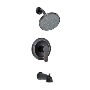 Trim Kit Wall Mount Shower Faucet and Tub Spout Matte Black 8 Inch