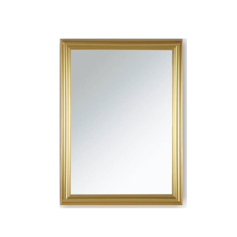 Gold Trim Frame Wall Mirror for Bathrooms, Living Rooms, Hotels