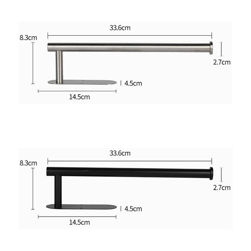 Stainless steel self adhesive kitchen under cabinet paper roll holder wall mounted bathroom toilet paper towel holder