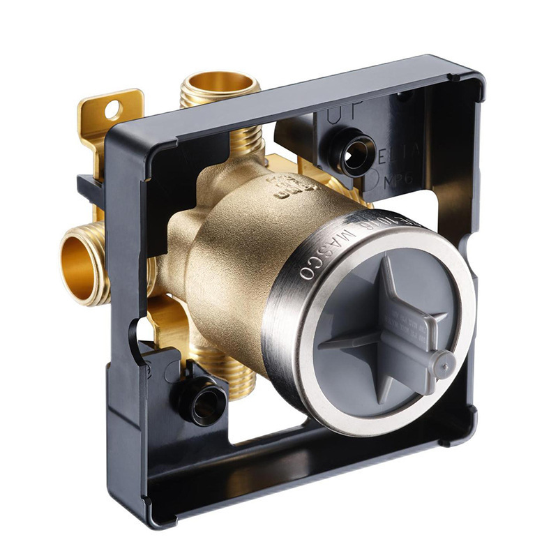 R10000-UNWS R10000-UNBX shower rough in valve back wall mounted shower valve 1/2'' Universal Mixing Rough-In Valve