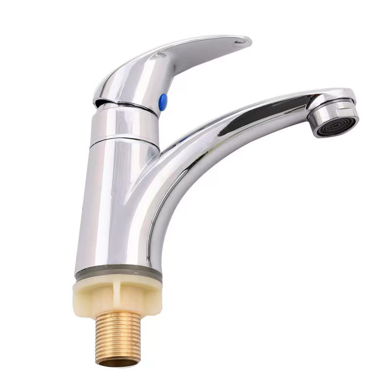 New kitchen bathroom basin faucet Brass basin cold and hot water metering faucet Single handle handle anti-splash faucet