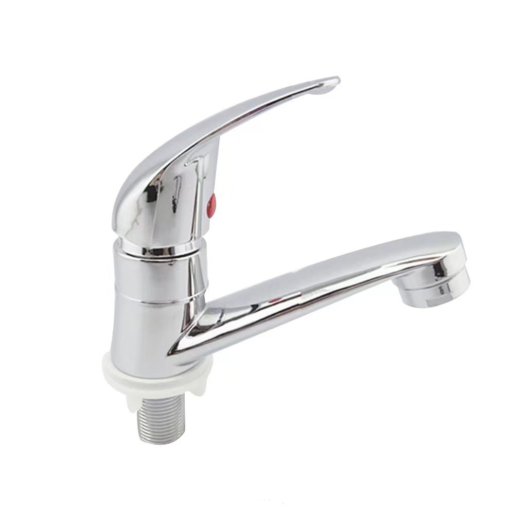 New kitchen bathroom basin faucet Brass basin cold and hot water metering faucet Single handle handle anti-splash faucet