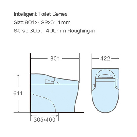 Japanese Electronic Smart intelligent WC Toilet Bowl Price