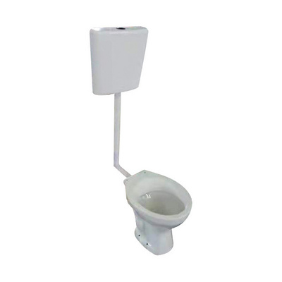 Nigeria Ghana Twyford WC Toilet Bowl Prices with Plastic Cistern And Seat Cover