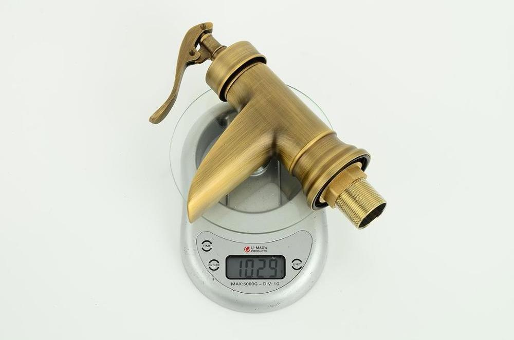 Classic Design Wash Basin Tap Golden Color Oil Bronze Basin Mixer Brushed Bathroom Antique Faucet